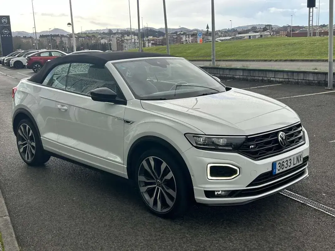 Usado VW T-Roc Cabriolet R-line 150 CV (110 kW) 2021 Blanco Descapotable
