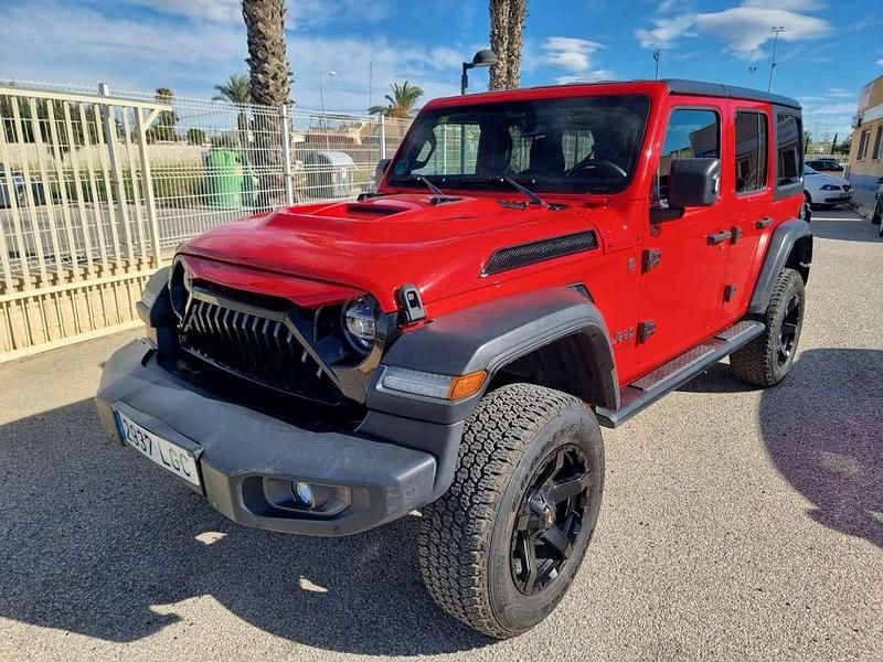 Rojo Usado 2020 Jeep Wrangler Unlimited Rubicon SUV | 49.000 € (Precio justo) - Imagen 1/4