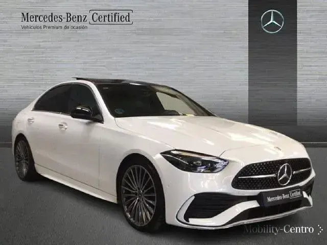 Usado Mercedes C220 200 CV (147 kW) 2022 Designo blanco opalita bright
