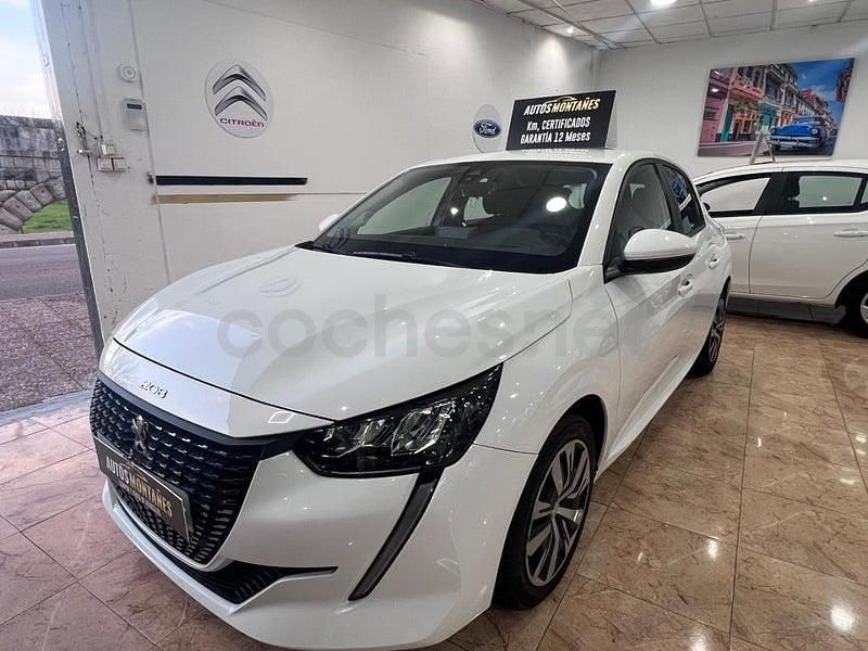 Usado Peugeot 208 Allure 100 CV (73 kW) 2021 Blanco Utilitario