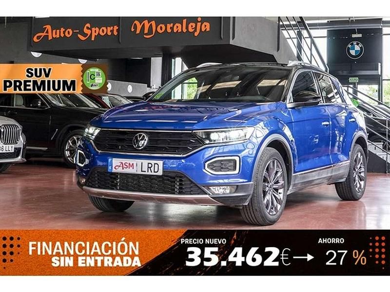 Azul Usado 2021 VW T-Roc Sport SUV | 23.900 € (Precio justo) - Imagen 1/4