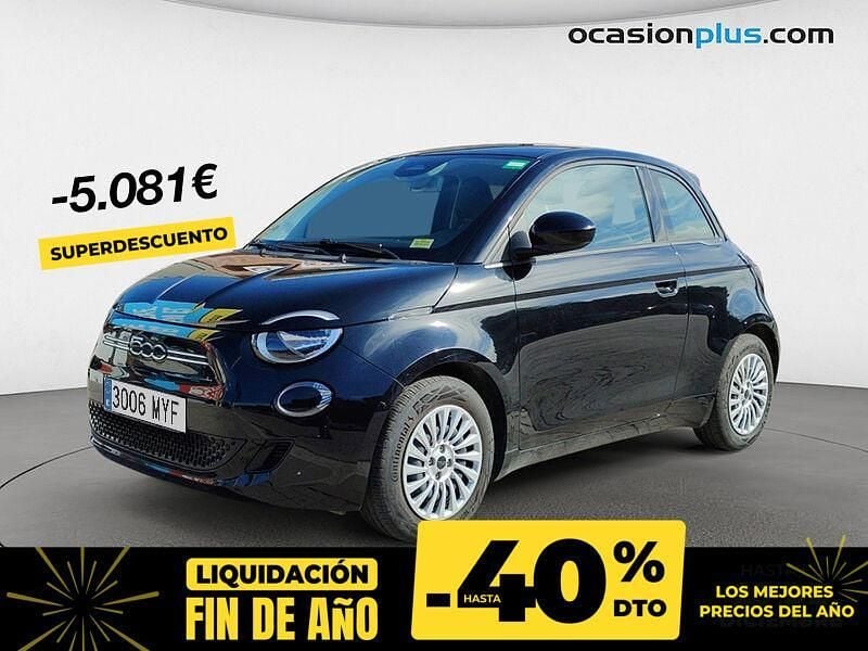 Negro Usado 2022 Fiat 500e Icon Utilitario | 12.430 € (Precio justo) - Imagen 1/4