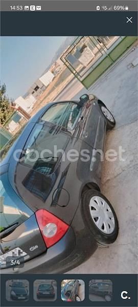 Usado Renault Clio II 65 CV (47 kW) 2005 Negro Berlina