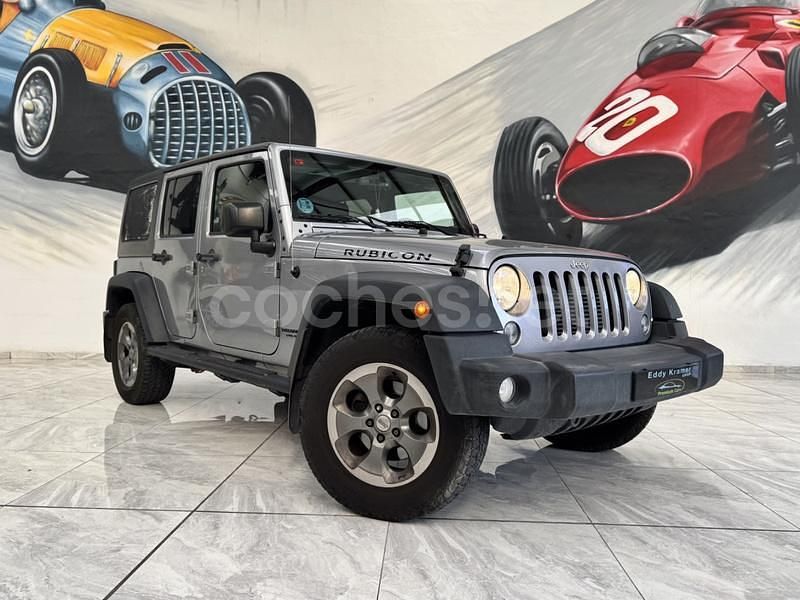 Gris / plata Usado 2017 Jeep Wrangler Unlimited Rubicon SUV | 34.900 € (Precio justo) - Imagen 1/4