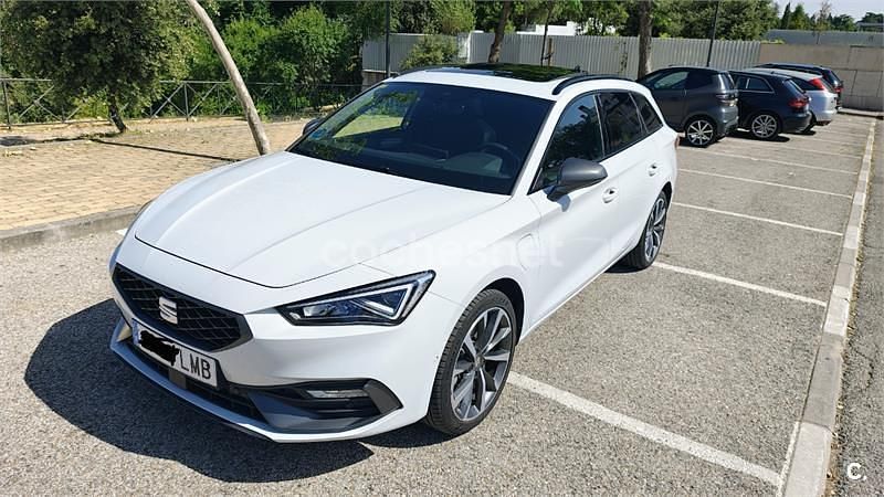 Blanco Usado 2020 Seat Leon FR Familiar | 20.990 € (Precio justo) - Imagen 1/4