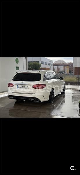 Usado Mercedes C220 AMG line 170 CV (125 kW) 2015 Blanco Familiar
