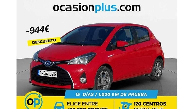 Rojo Usado 2016 Toyota Yaris Hybrid Active Utilitario | 11.806 € (Precio justo) - Imagen 1/4