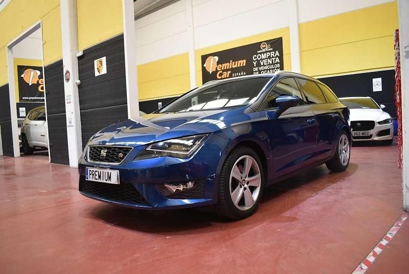 Azul Usado 2016 Seat Leon ST FR Familiar | 13.990 € (Precio justo) - Imagen 1/4