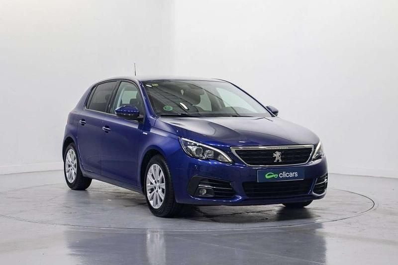Usado Peugeot 308 Style 131 CV (96 kW) 2018 Azul Utilitario