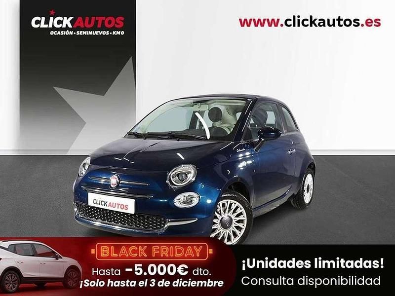 Azul Usado 2021 Fiat 500 Dolcevita Descapotable | 9600 € (Buen precio) - Imagen 1/4