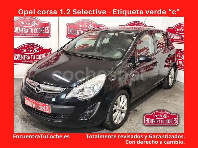 Usado Opel Corsa Selective 86 CV (63 kW) 2012 Negro Berlina