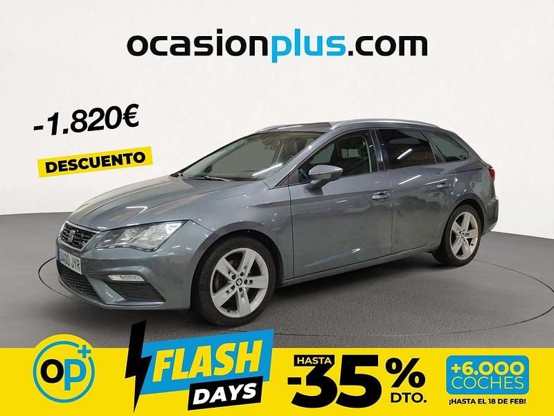 Gris Usado 2017 Seat Leon FR Familiar | 13.880 € (Precio justo) - Imagen 1/4