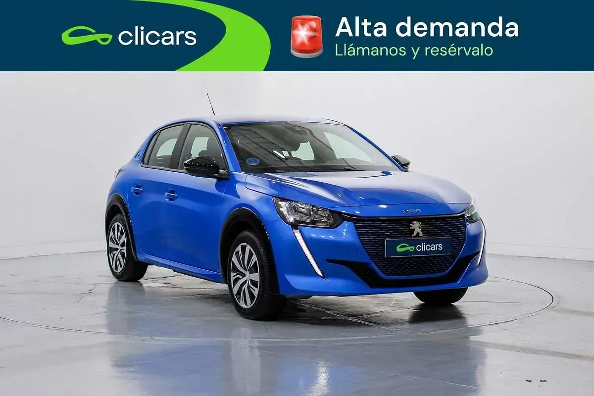 Usado Peugeot e-208 Active 100 kW (136 CV) 2022 Azul Utilitario