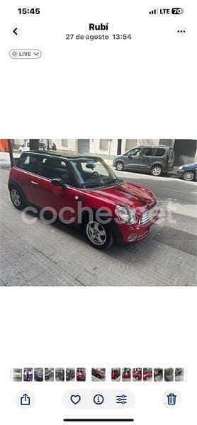 Usado Mini ONE 90 CV (66 kW) 2008 Rojo Utilitario