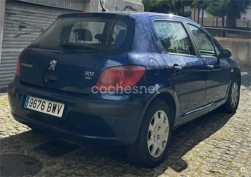 Usado Peugeot 307 90 CV (66 kW) 2003 Azul Berlina
