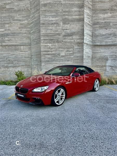 Granate Usado 2012 BMW 640 Cabriolet Descapotable | 25.500 € (Precio justo) - Imagen 1/4