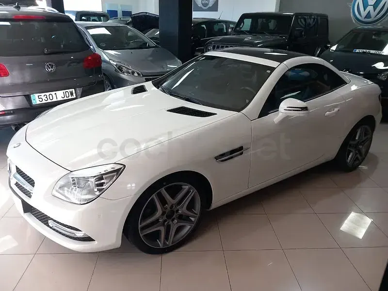 Usado Mercedes SLK250 204 CV (150 kW) 2014 Blanco Descapotable