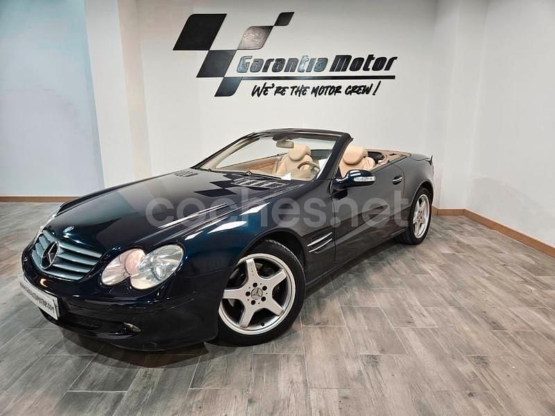 Azul Usado 2002 Mercedes SL500 Descapotable | 16.900 € (Precio justo) - Imagen 1/4