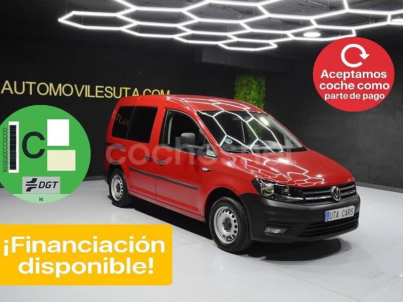 Rojo Usado 2020 VW Caddy Trendline Monovolumen | 14.499 € (Precio justo) - Imagen 1/4