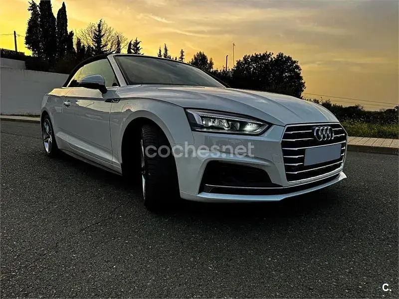 Usado Audi A5 Cabriolet S-Line 190 CV (139 kW) 2019 Blanco Descapotable