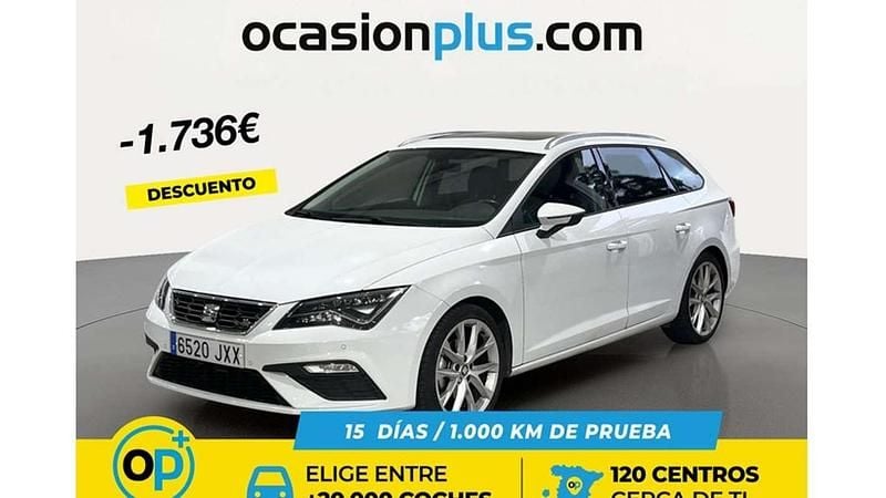 Usado Seat Leon ST FR 150 CV (110 kW) 2017 Blanco Familiar