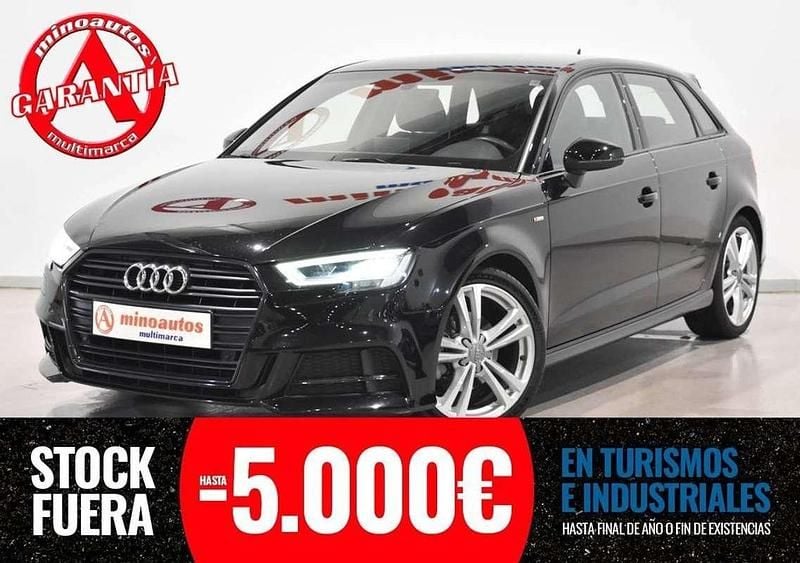 Negro Usado 2019 Audi A3 Sportback S-Line Utilitario | 20.890 € (Buen precio) - Imagen 1/4