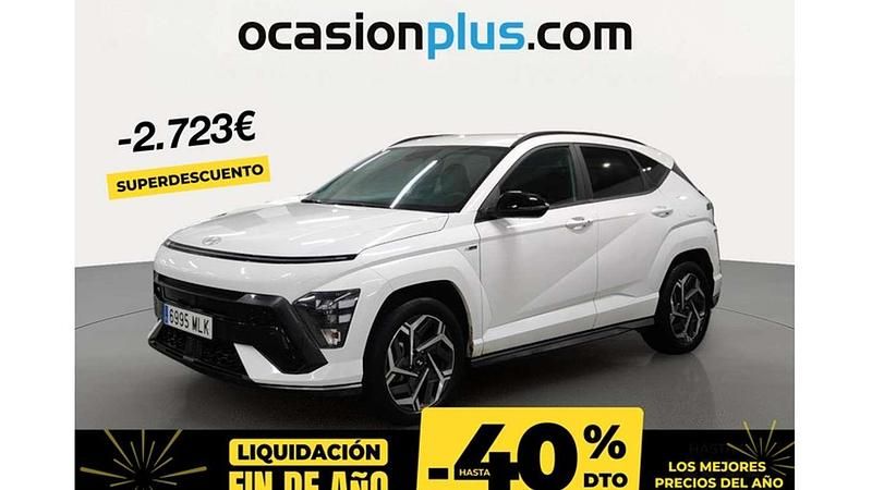 Blanco Usado 2023 Hyundai Kona N Line SUV | 23.727 € (Un poco caro) - Imagen 1/4