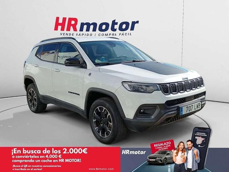 Blanco Usado 2022 Jeep Compass Trailhawk SUV | 20.100 € (Precio justo) - Imagen 1/4