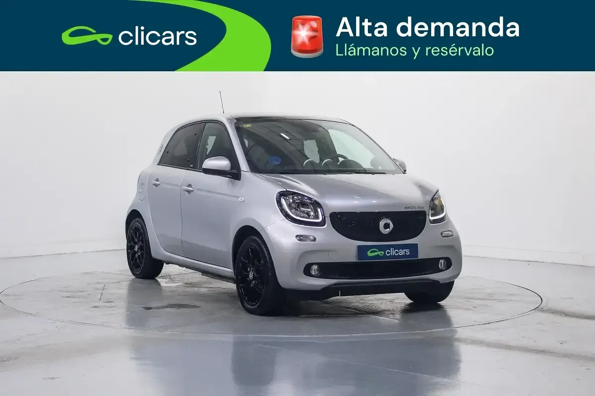 Usado Smart ForFour Electric Drive Passion 60 kW (82 CV) 2018 Gris