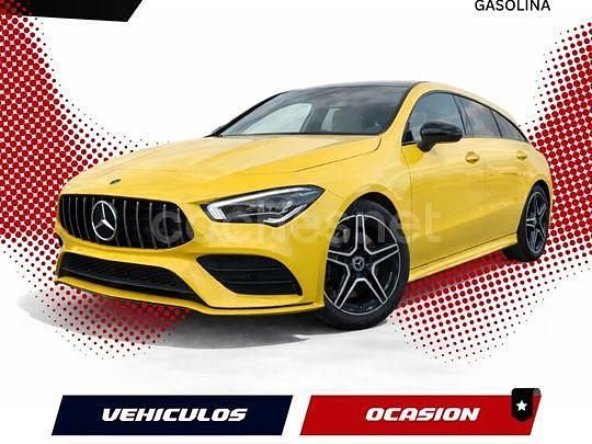 Usado Mercedes CLA250 Shooting Brake 224 CV (164 kW) 2020 Amarillo Familiar