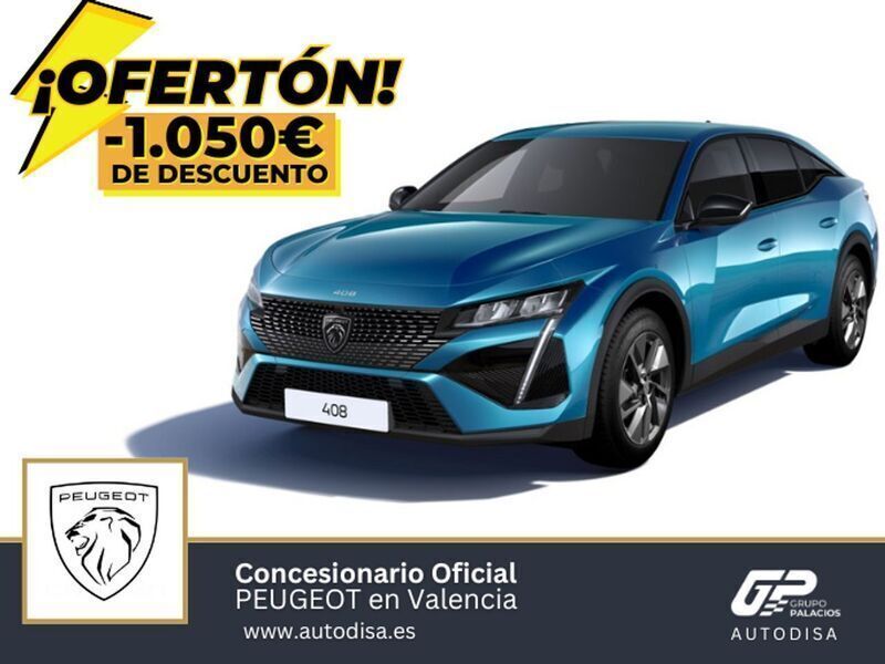 Azul Nuevo 2025 Peugeot 408 GT GT Berlina | 34.045 € (Super precio) - Imagen 1/4