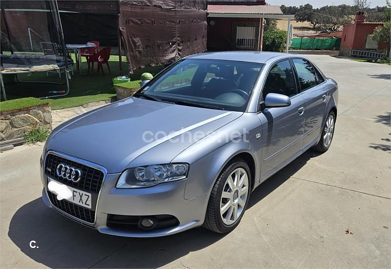Azul Usado 2008 Audi A4 S-Line Berlina | 8400 € (Buen precio) - Imagen 1/4