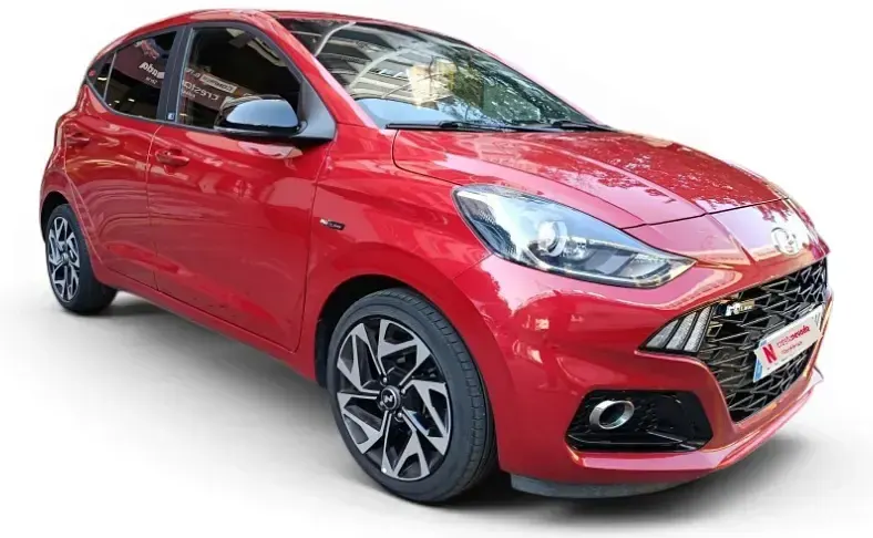 Usado Hyundai i10 N Line 84 CV (61 kW) 2022 Granate Utilitario