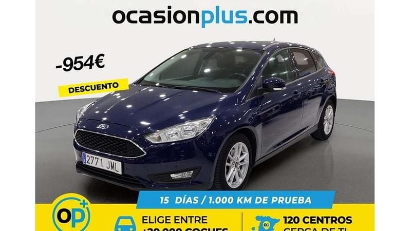 Usado Ford Focus Trend+ 120 CV (88 kW) 2016 Azul Utilitario