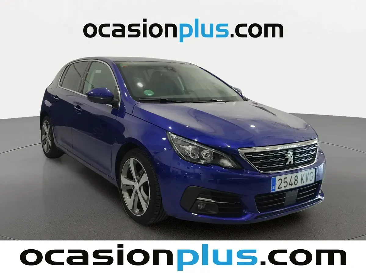 Usado Peugeot 308 Allure 110 CV (80 kW) 2019 Azul Utilitario