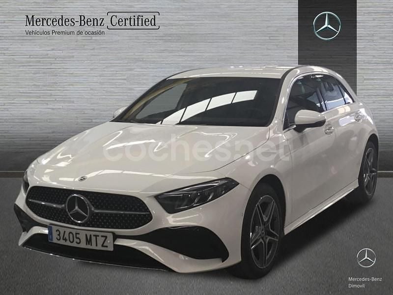 Blanco polar Usado 2024 Mercedes A250 AMG line Berlina | 35.900 € (Precio justo) - Imagen 1/4