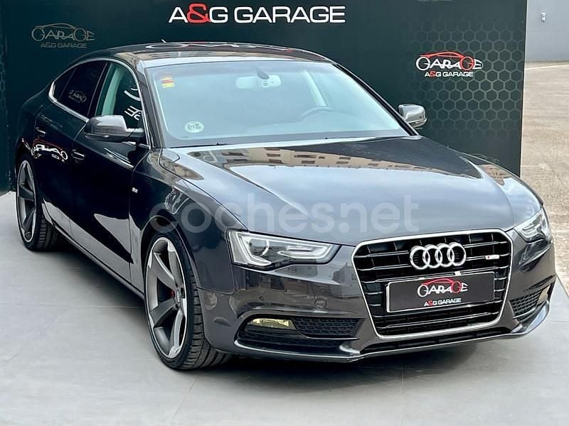 Negro Usado 2013 Audi A5 Sportback S-Line Berlina | 19.490 € (Un poco caro) - Imagen 1/4