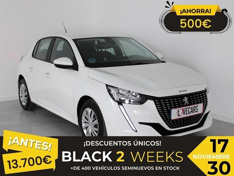 Blanco Usado 2022 Peugeot 208 Active Utilitario | 12.990 € (Precio justo) - Imagen 1/3