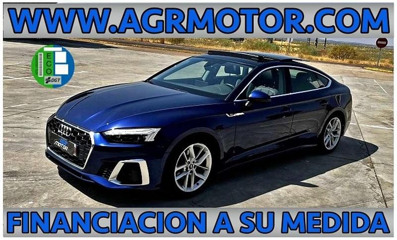 Azul Usado 2021 Audi A5 Coupe | 33.400 € (Precio justo) - Imagen 1/4