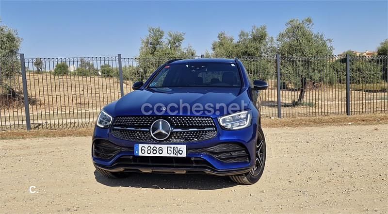 Azul Usado 2021 Mercedes GLC220 SUV | 38.900 € (Precio justo) - Imagen 1/4