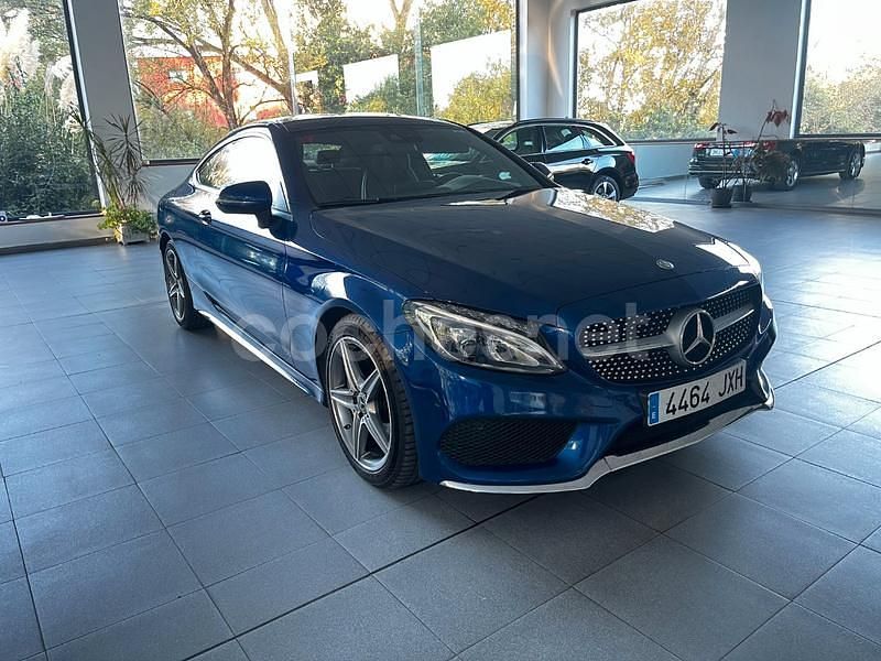 Usado Mercedes C220 170 CV (125 kW) 2017 Azul Coupe
