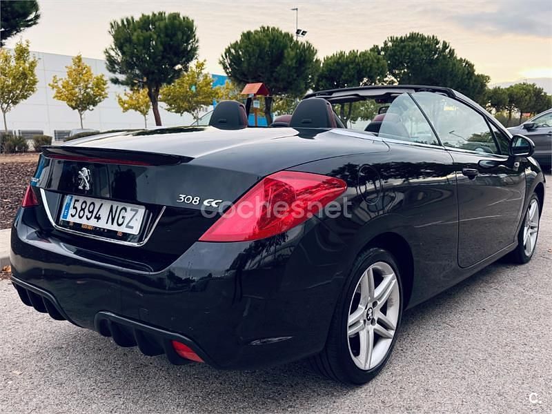 Negro Usado 2013 Peugeot 308 CC Active Descapotable | 8500 € (Precio justo) - Imagen 1/4