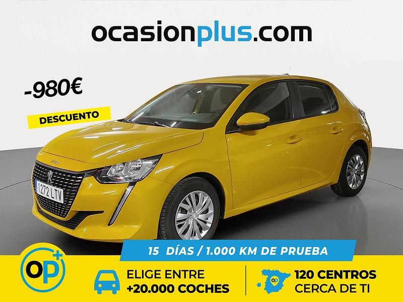 Usado Peugeot 208 Active 75 CV (55 kW) 2021 Amarillo Utilitario