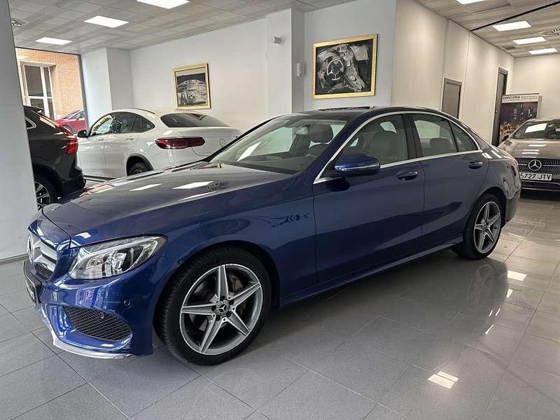 Usado Mercedes C220 170 CV (125 kW) 2017 Azul Berlina