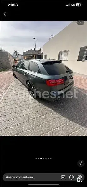 Usado Audi A6 S-Line 313 CV (230 kW) 2014 Gris / plata Familiar