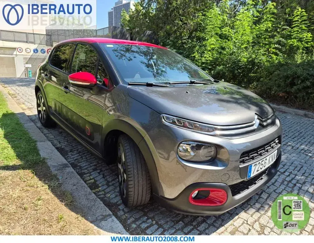 Usado Citroën C3 PureTech 82 CV (60 kW) 2018 Gris / plata Utilitario