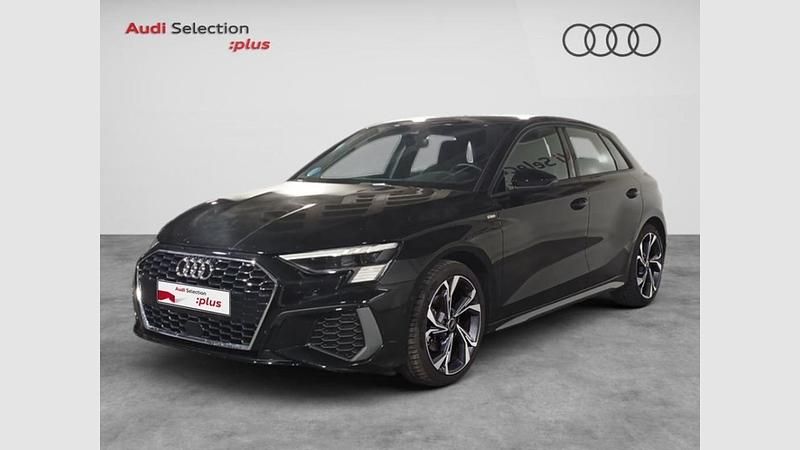 Negro mito metalizado Usado 2024 Audi A3 Sportback Utilitario | 31.400 € (Precio justo) - Imagen 1/4