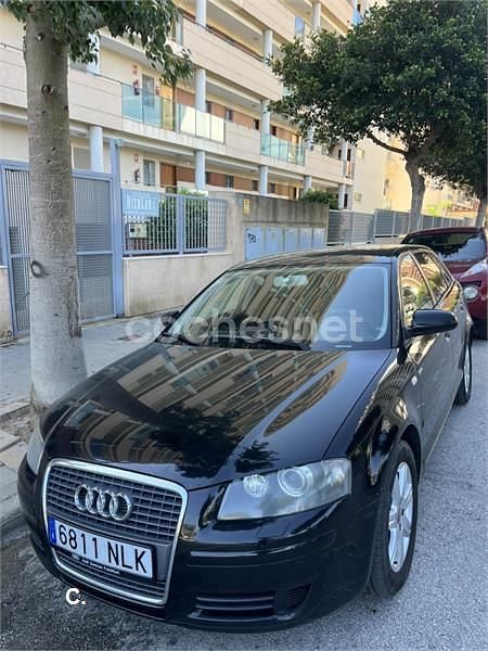 Usado Audi A3 105 CV (77 kW) 2007 Negro Utilitario