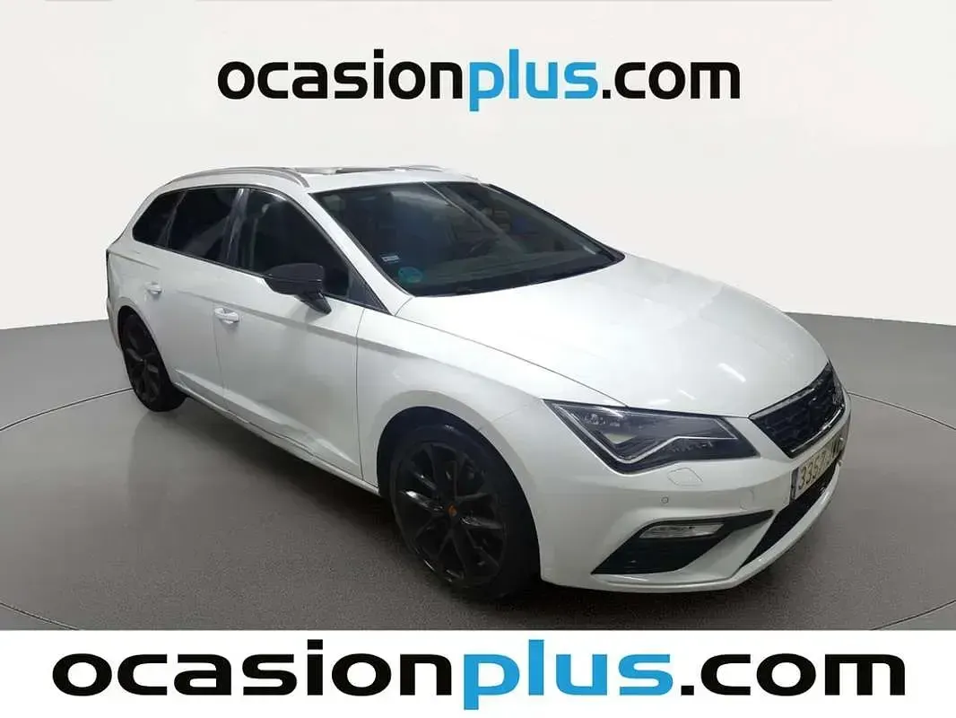 Usado Seat Leon ST FR 184 CV (135 kW) 2017 Blanco Familiar