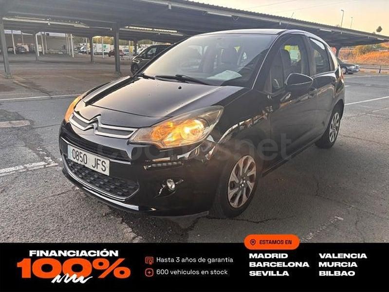 Usado Citroën C3 PureTech 68 CV (50 kW) 2015 Negro Utilitario